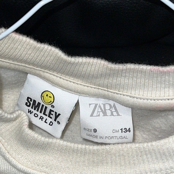 ZARA X Smiley World kids smiley stripes long sleeves top size 9 - Picture 11 of 15